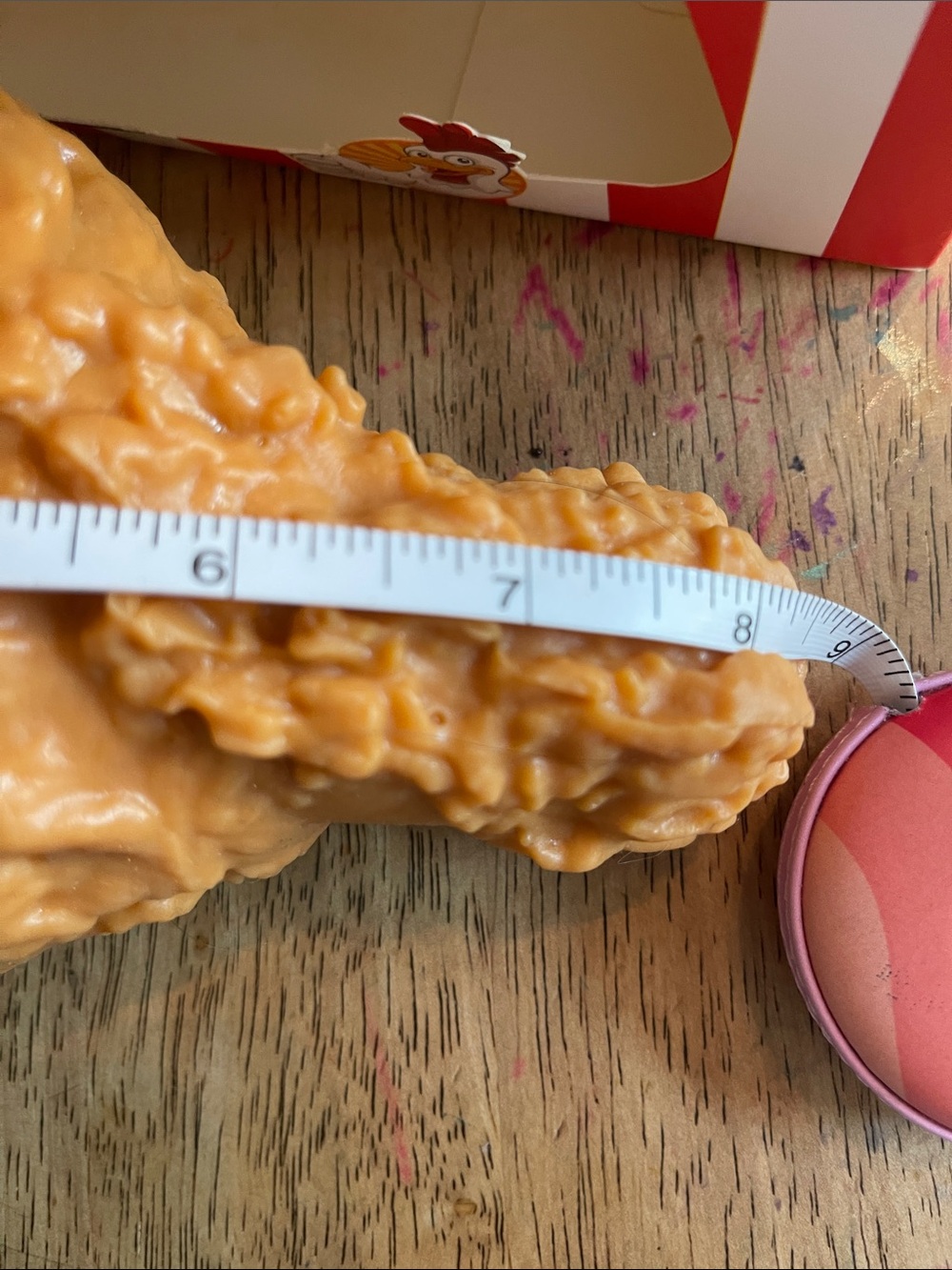 Squishy Fried Chicken Toy - Orange - Picture 5 of 5